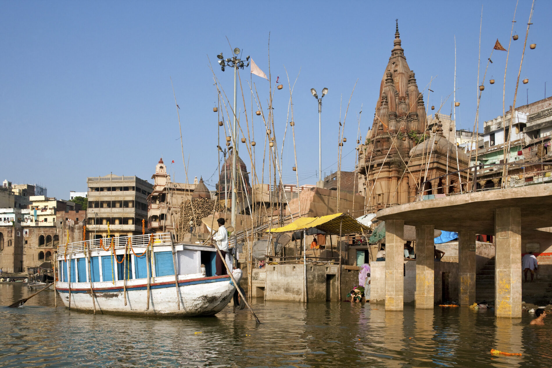 Hindu Ghats River Ganges Varanasi India