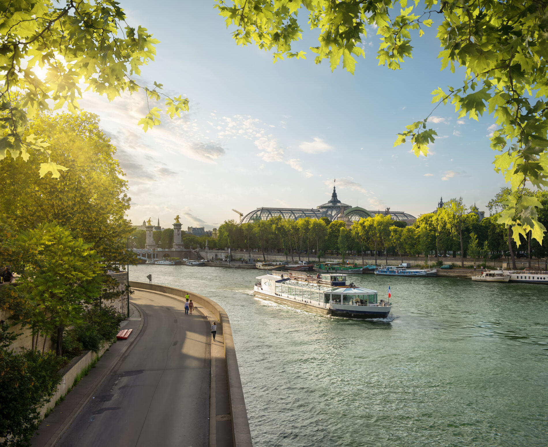 Dawn over the Seine River